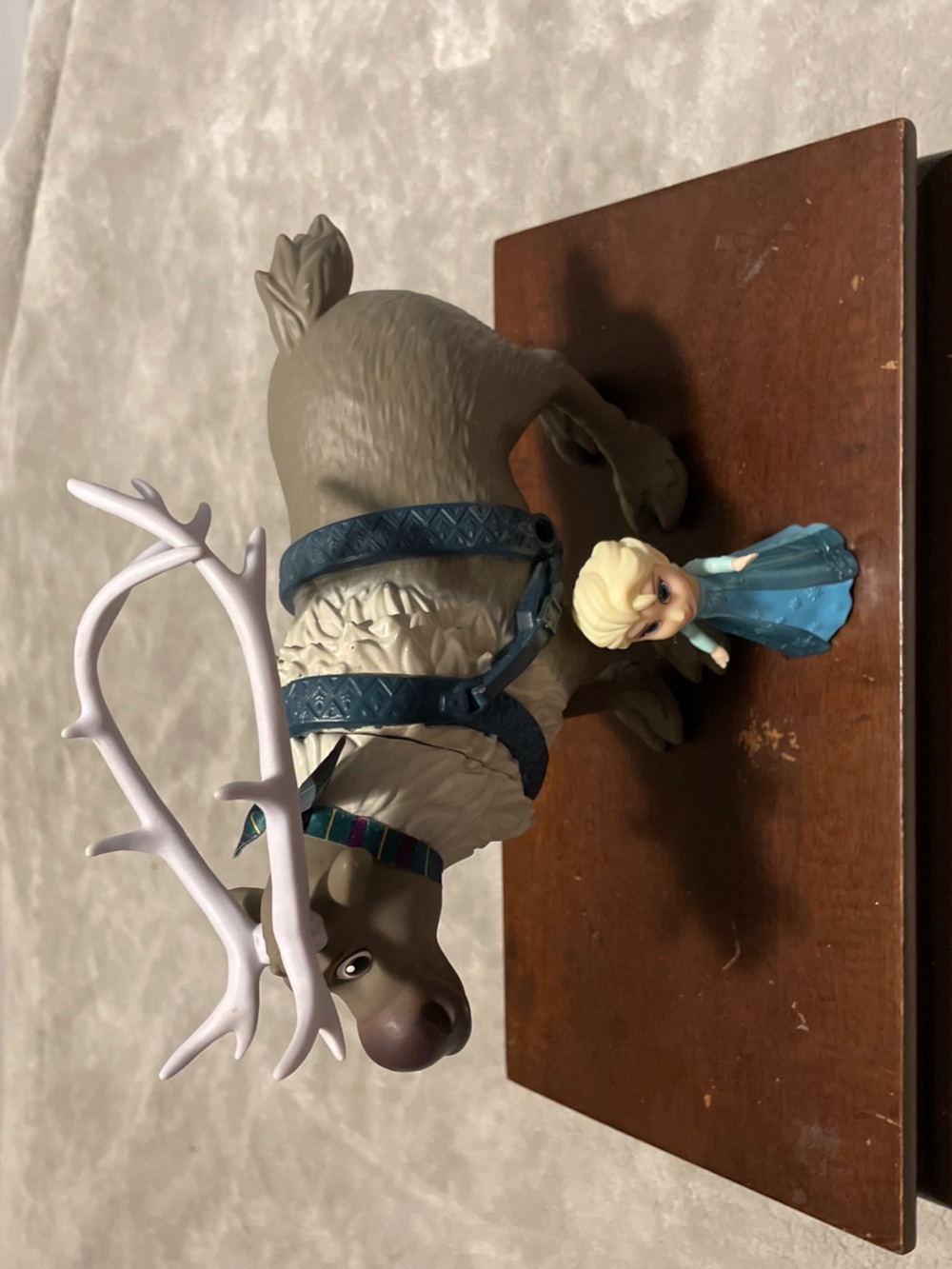 Frozen Sven Reindeer Figurine with Mini Elsa